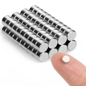 80 PCS Small Magnets 5x3mm, Neodymium Magnet Round, Strong Magnets, Fridge Magnets Adult for Whiteboard, Fridge, Home, Kitchen, Office
