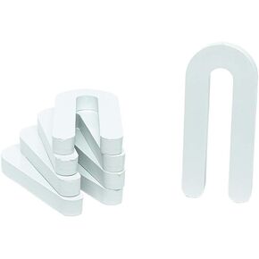 3/8" x 1-1/2" x 3-1/2" Plastic Shims Structural Horseshoe U Shaped, Made in USA, Tile Spacers, White, Qty 100 by Bridge Fasteners