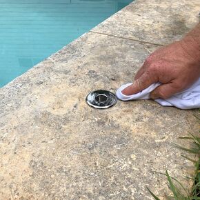 Standard Install Plate in 316 Stainless Steel - Concrete/Solid Surface