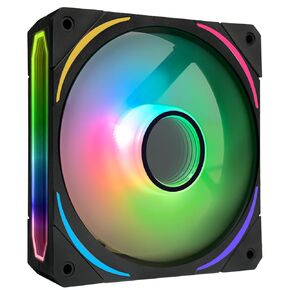 RGB Fans 120mm PWM Fans 3 Pack PC argb Fans, HA-120 PWM PC Fans RGB PC Fans 120mm with 12v 4pin pwm and 5v 3pin argb Plug, Infinity Mirror ARGB Fans 120mm - Low Noise Computer Fans for PC Case