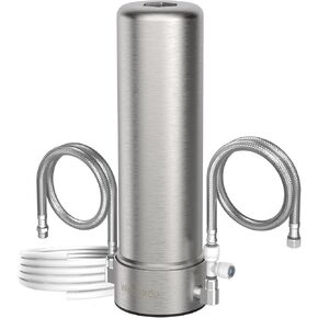 Waterdrop BS13 Under Sink Water Filter, 6 Stage Stainless Steel, Reduce PFAS, PFOA/PFOS, No Drilling Required