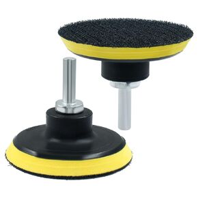 Luomorgo 5 inch Hook & Loop Backing Pad Orbital Sander Polisher Sanding Pad w M10 Drill Adapter 2pcs