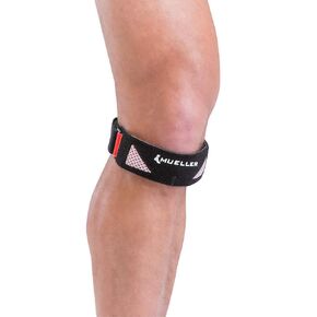 MUELLER Sports Medicine Advanced SportCare Patella Strap, For Men and Women, Black, One Size Fits Most