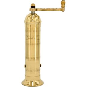 The Original European Salt and Pepper Mill (Brass, 8-Inch Pepper)
