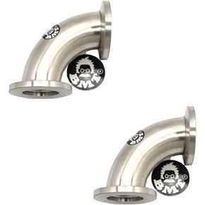 bmotiontech KF Flange Elbow Fitting with KF16 NW16 / KF25 NW25 / KF40 NW40 Flange (90° KF16 Elbow x 2PCs) in Kuwait