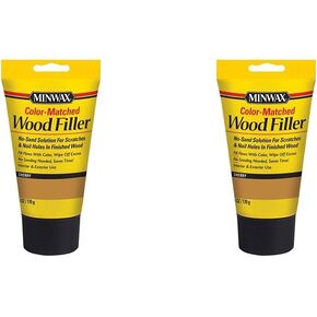 Minwax 448510000 Color-Matched Filler Wood Putty, 6 oz, Golden Oak, 6 Ounce