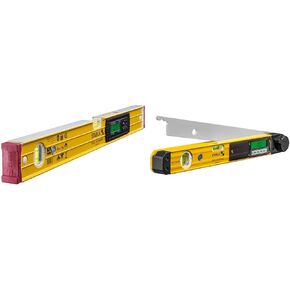 Stabila 24-Inch Electronic Level with Case and 18-Inch Digital Angle Measurer Bundle