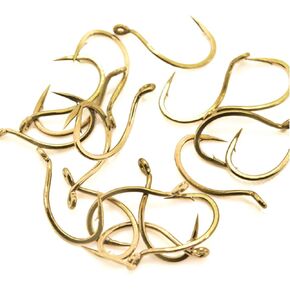 Mustad Live Bait Viking Hook, 1X Fine, 5X Short, Up Eye 10, Bronze