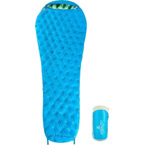Ultralight Down Sleeping Bag for Adults, 32-55F 3 Season 650 Fill Down, Lightweight Compact Mummy Backpacking Sleeping Bag for Outdoor Camping and Hiking, Compressible -MFH500