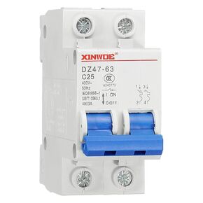 Miniature Circuit Breaker Low-voltage 2 Poles 3A 230/400V for Household Circuit Breaker Overload Protection