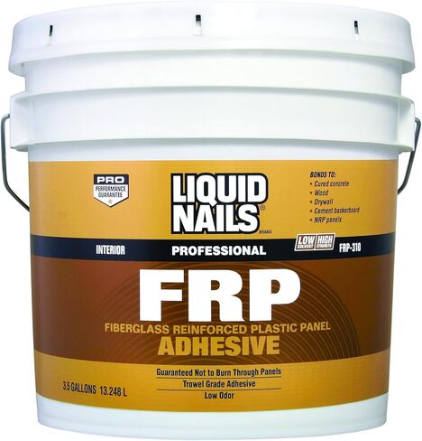 لاصق لوحة مقوى بالألياف الزجاجية للأظافر السائلة (FRP-310) 3.5 جالون، أبيض، 3.5 جالون in Kuwait