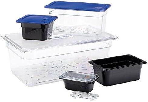 Carlisle FoodService Products 3068307 Plastic Food Pan, 1/6 Size, 2.5 Inches Deep, Clear in Kuwait
