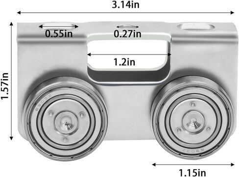 مجموعة عجلات P2750-EG ذات 4 عجلات خفيفة للاستخدام مع جميع قنوات P1000، P1001، P5000، P5000، P5001، P5500، P5501 أو أطول، Unistrut، Superstrut (عبوتان) in Kuwait