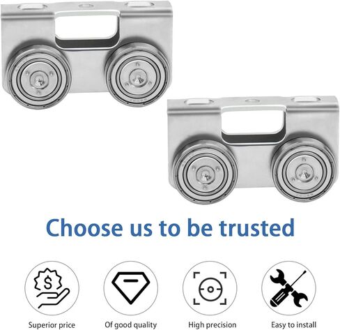 مجموعة عجلات P2750-EG ذات 4 عجلات خفيفة للاستخدام مع جميع قنوات P1000، P1001، P5000، P5000، P5001، P5500، P5501 أو أطول، Unistrut، Superstrut (عبوتان) in Kuwait