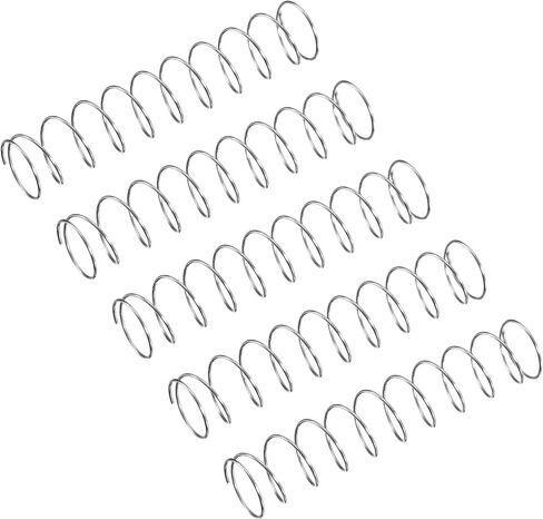 uxcell Compression Spring, 5Pcs 304 Stainless Steel, 4mm OD, 0.4mm Wire Size, 15mm Free Length, Silver Tone in Saudi Arabia