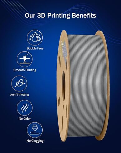 DURAMIC 3D PETG Filament 1.75 مم أسود، خيوط طباعة ثلاثية الأبعاد 1 كجم بكرة (2.2 رطل)، خيوط سوداء 1.75 مم دقة الأبعاد +/- 0.05 مم غير متشابكة، غير قابلة للانسداد، غير خيوط in Kuwait