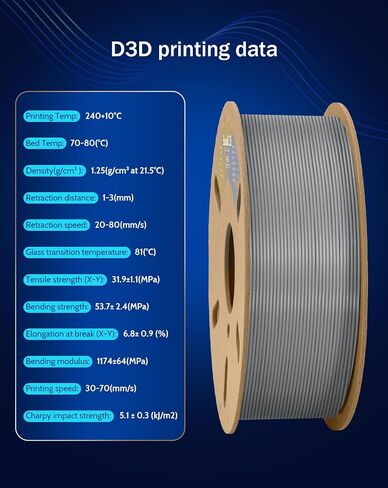 DURAMIC 3D PETG Filament 1.75 مم أسود، خيوط طباعة ثلاثية الأبعاد 1 كجم بكرة (2.2 رطل)، خيوط سوداء 1.75 مم دقة الأبعاد +/- 0.05 مم غير متشابكة، غير قابلة للانسداد، غير خيوط in Kuwait