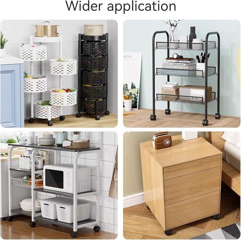 مجموعة عجلات أثاث مقاس 2.54 سم مكونة من 5 عجلات بلاستيكية لعربة الاستبدال، وعجلات دوارة صغيرة من بلاستيك النايلون الأسود مع براغي، تستخدم لمقاعد العمل وطاولة خزانة الأدراج المتحركة in Kuwait