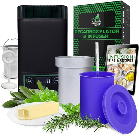 Decarboxylator and Infuser, Magic Herb Butter Maker Machine, Herb Oil Infuser Machine, Tincture Machine, Gummy Maker Machine, Herb Extractor, Decarb Box, Tincture Maker Kit, EdiOven in Kuwait