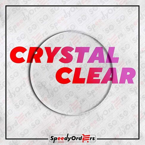 SPEEDYORDERS 1/4" Plexiglass Sheet, 10 Inch Diameter Clear Acrylic Circle, Round Cake Disc, Cake Disk Acrylic Sheet, Plexiglass Table Top, Round Acrylic Backdrop Made in USA in Saudi Arabia