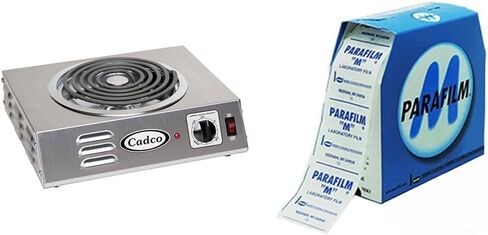موقد كهربائي Cadco CSR-3T مقاس 14 بوصة مع (1) شعلة وعناصر تحكم لا نهائية، 120 فولت in Saudi Arabia