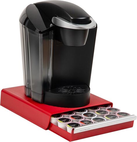 Mind Reader Single Serve Coffee Pod Drawer, 30 Pod Capacity, Countertop Organizer, 10.5"L x 12.75"W x 2.5"H, Black in Kuwait