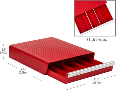 Mind Reader Single Serve Coffee Pod Drawer, 30 Pod Capacity, Countertop Organizer, 10.5"L x 12.75"W x 2.5"H, Black in Kuwait