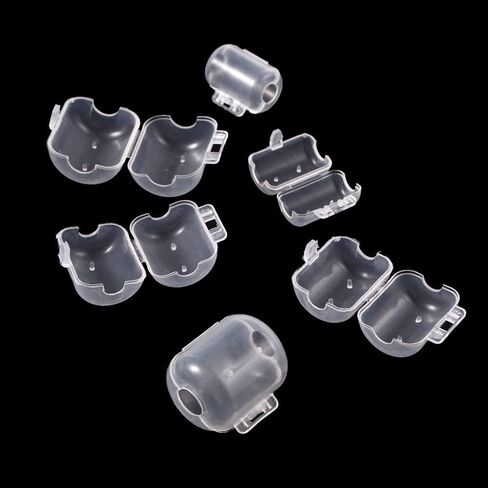 30pcs Octopus Squid Fishing Lures JigTransparent Hook Protector Cover Prawn Shrimp Fishing Lure Bait Safety Caps Fishing Accessories Tools(Mixed Size) in Saudi Arabia