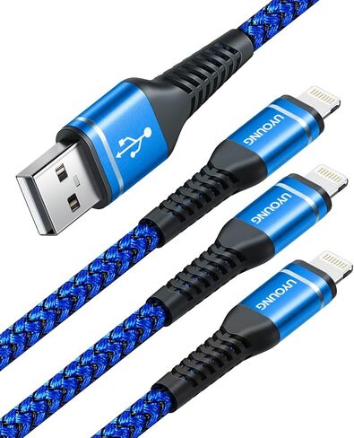 iPhone Charger Cable [Apple MFi Certified] USB to Lightning Cable 6FT 3Pack in Kuwait