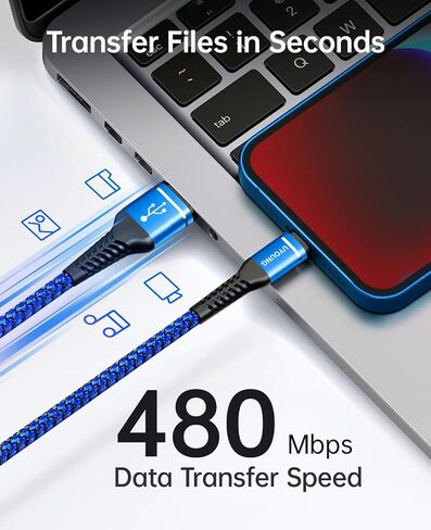 iPhone Charger Cable [Apple MFi Certified] USB to Lightning Cable 6FT 3Pack in Kuwait