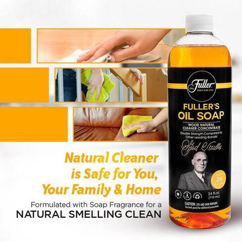 منظف ​​طبيعي للخشب والصابون الزيتي من فولر - قوة مزدوجة - يصنع 24 جالونًا من الخشب ومنظف طبيعي متعدد الأغراض للاستخدام المنزلي والتجاري in Kuwait