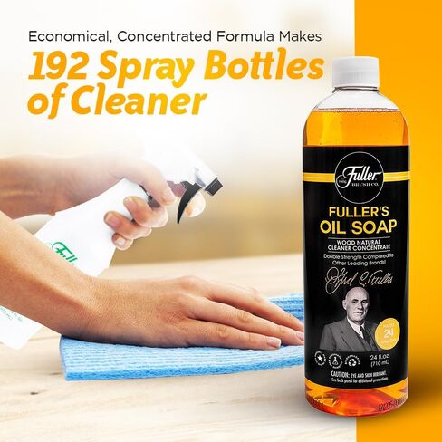 منظف ​​طبيعي للخشب والصابون الزيتي من فولر - قوة مزدوجة - يصنع 24 جالونًا من الخشب ومنظف طبيعي متعدد الأغراض للاستخدام المنزلي والتجاري in Kuwait