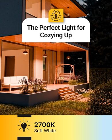 Sunco 4 عبوات من مصابيح الغسق إلى الفجر LED Edison 3000K أبيض دافئ، 7 وات يعادل 60 وات، مصباح أوتوماتيكي ST64 على الطراز العتيق، 800 لومن، قاعدة E26، مستشعر للضوء في الهواء الطلق UL، نجمة الطاقة in Kuwait