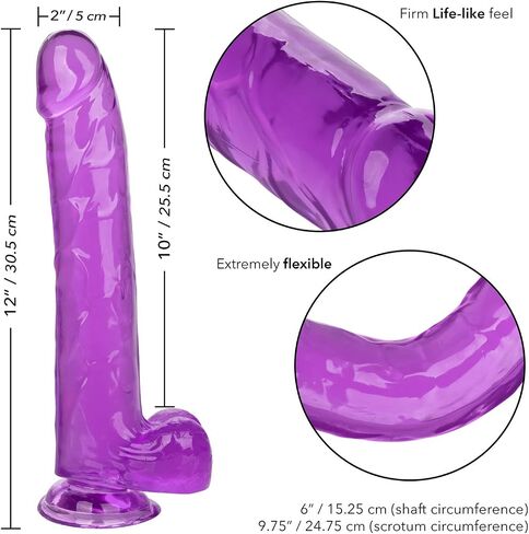 CalExotics SE-0262-15-2 Size Queen 10"/25.5 cm - Purple in Saudi Arabia