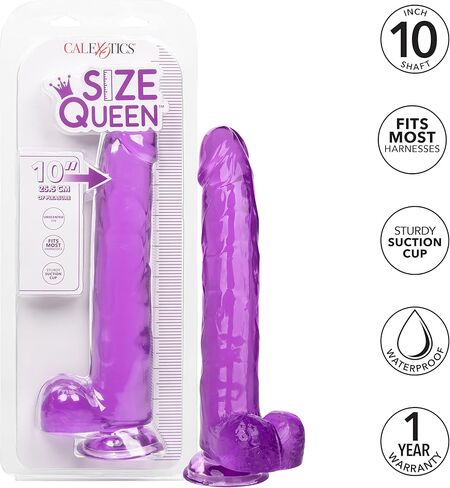 CalExotics SE-0262-15-2 Size Queen 10"/25.5 cm - Purple in Saudi Arabia