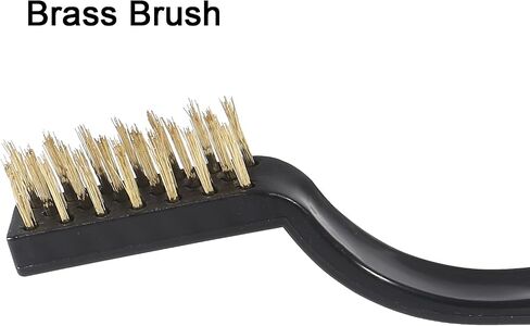 10pcs 3D Printer Nozzle Cleaning Copper Wire Toothbrush Tool Copper Brush Handle Hot Bed Cleaning Toothbrush in Saudi Arabia