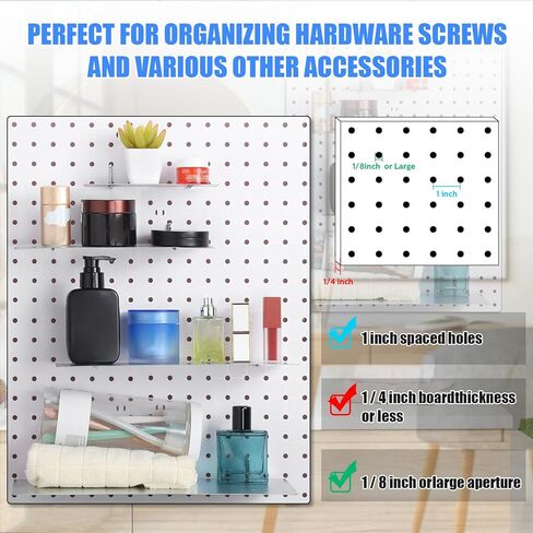 4 عبوات من أرفف بيجبورد لتنظيم الحائط ودعامات أرفف بيجبورد وصينية فولاذية وإكسسوارات بيجبورد لتنظيم أدوات غرفة الحرف اليدوية والمنزل والمرآب وطاولة العمل والمطبخ (أسود، 10 × 4 بوصة) in Kuwait
