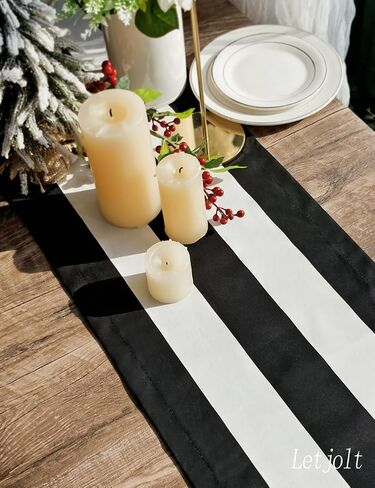 Letjolt Striped Place Mats Set of 4 Cotton Placemats Farmhouse Party Table Decor Dining Table Place Mats for Kitchen in Kuwait
