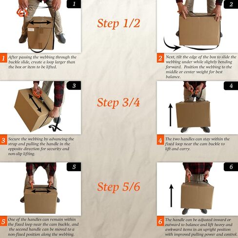 مقبض متعدد وأشرطة رفع للسحب، 2 مقبض متحرك قابل للتعديل، حزام أمتعة رافع للأثاث مع مقابض قابلة للتعديل لحمل الأثاث والأجهزة والمراتب والرياضة ومعدات التخييم in Kuwait