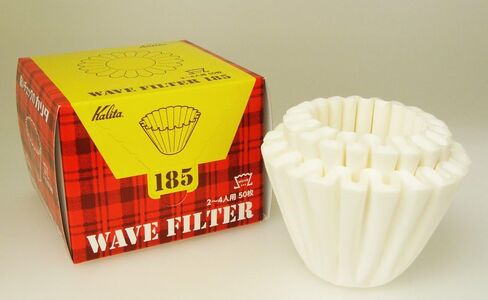 Karita KWF-155#22211 Coffee Filters, Wave Series, White, For 1-2 People, 50 Count in Saudi Arabia