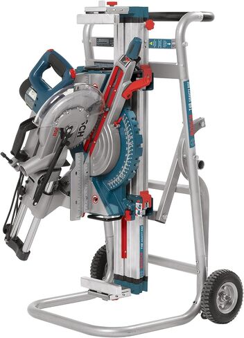 Bosch T4B Portable Gravity-Rise Miter Saw Stand with Wheels, 18' Material Capacity in Saudi Arabia