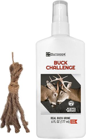 Buck Challenge Deer Urine | Doe Pee for Whitetail Deer | Drag N’ Drip Included | Deer Scents & Attractants in Kuwait