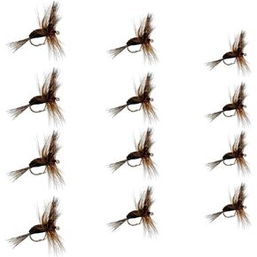 Fly Fishing Flies | Popular Attractor Dry Flies | Flies for Fly Fishing | 12pc Fly Fishing Assortment | Trout Flies and Bass Flies | Sizes 12, 14, 16