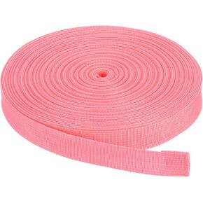 Nylon Webbing Strap, 10 Yards x 1 Inch Polypropylene Webbing Lightweight Strapping Backpack Band for DIY Gear Repair Outdoor Luggage Cargo Straps, Coffee