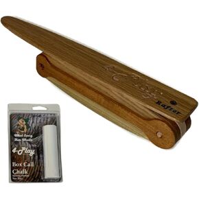 Rafter, Premium Four Rail Multi-Tone Turkey Box Call for Turkey Hunting, Handmade Turkey Calls for Hunting, Turkey Box Calls for Hunting, Turkey Box Call Chalk Included