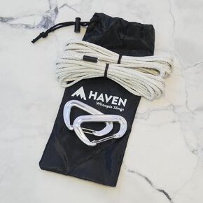 Haven Hammock Whoopie Slings with Ultralight Carabiners - Hammock Straps Accessory - Hammock Accessories - Hammock Camping (Green)