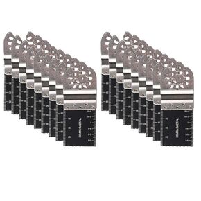 50PCS Bi-Metal Oscillating Multitool Quick Release Oscillating Saw Blades Fits Fein Multimaster, Porter Cable, Black&Decker, Bosch Craftsman, Ridgid, Makita, Milwaukee, Dewalt etc