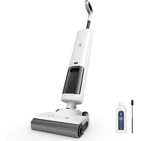 OSOTEK H200Lite Cordless Wet Dry Vacuum Cleaner and Mop for Hard Floors,Unique 180° Flat,Edge Clean, Digital Display, Anti-Tangle Brush for Pet Hair, Auto Self-Cleaning, Lightweight and Handheld