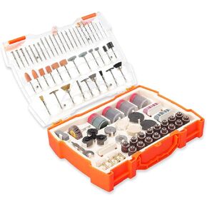 مجموعة ملحقات أدوات دوارة مكونة من 361 قطعة، مجموعات حفر وتلميع وطحن، مطحنة كهربائية بساق 1/8 بوصة، ملاءمة عالمية لسهولة القطع والطحن والصنفرة والشحذ والنحت والتلميع in Kuwait