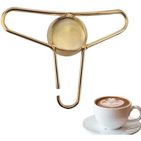 Plated 24 Karat Gold Blanching Tool: Enhance Your Coffee Flavor with This Simple and Effective Tool